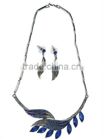 Fashion n Costume Jewelry Sets,Necklace Earring Alloy Wedding Water Drop Crystal Jewelry Sets,Rhinestone Bridal Jewelry Sets