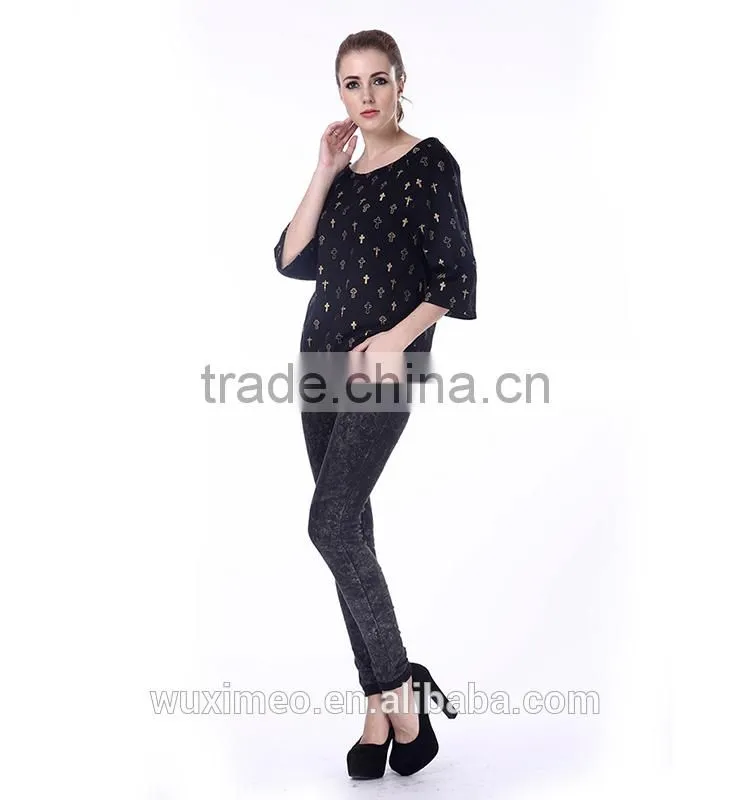 Brand design superior ladies french terry t-shirt