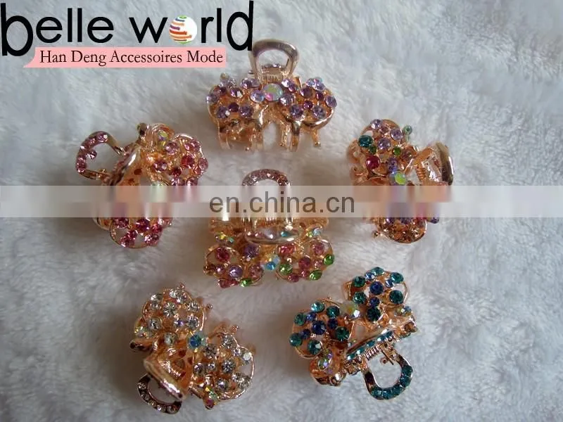 Elegant Bridal Hair Accessory Rhinestone Mini Hair Claw Clip