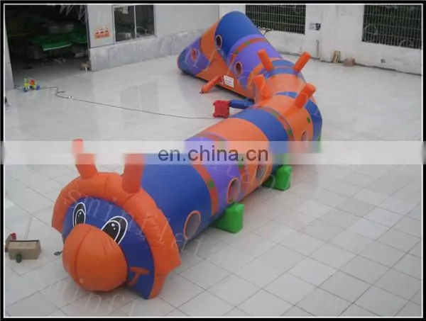 Caterpillar inflatable tunnel dinosaur monster tunnel