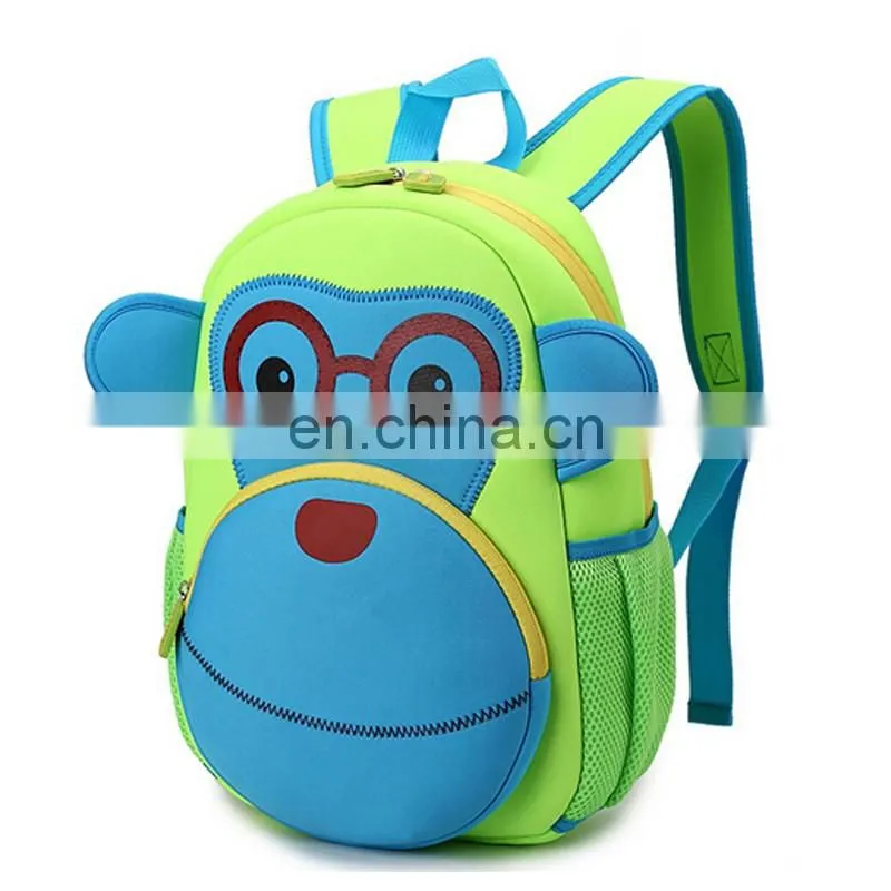 2017 Fashion Design Monkey Cartoon kids backpack for wholesale