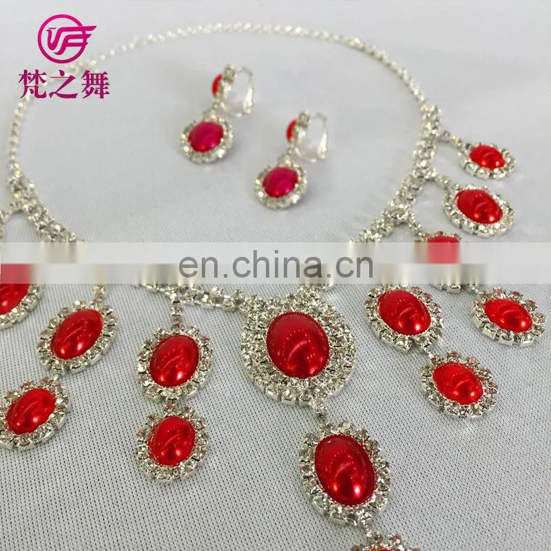 Tribal professional belly dance adult necklace and earrings set P-9041#