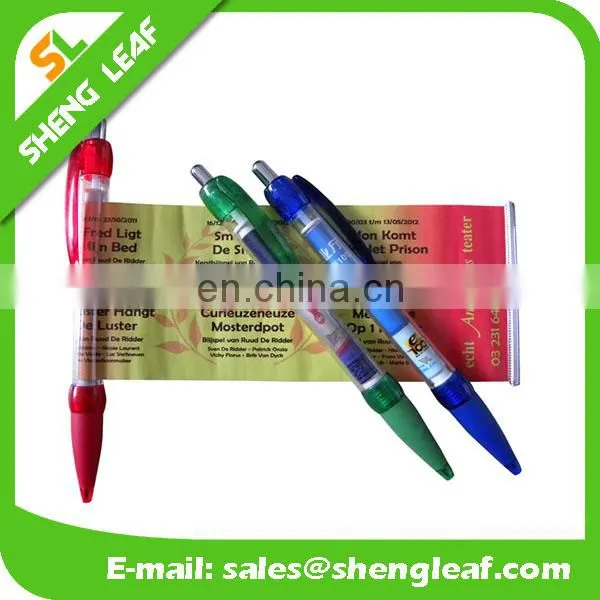 OEM plastic banner pen pull out banner pen