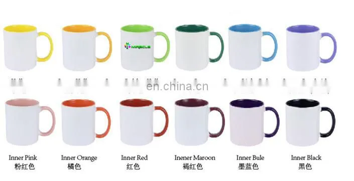 Top Grade Heat Transfer Sublimation Two-tone Color Coated Coffee Mug