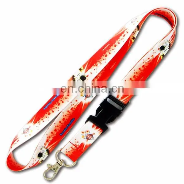 Dye sublimation printing lanyard