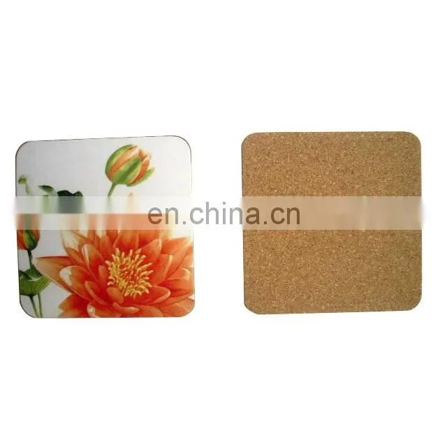 printable 2017 new arrival mdf cork table mat coaster mat