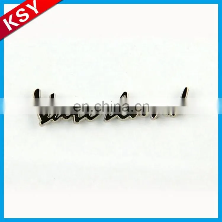 Hot Sale Fashion Handbag Metal Accessories Label Branded Logo For Bags