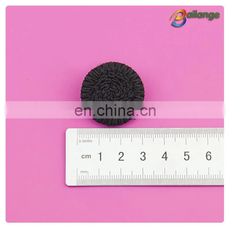 China handmade beaded accessories black cute buttons