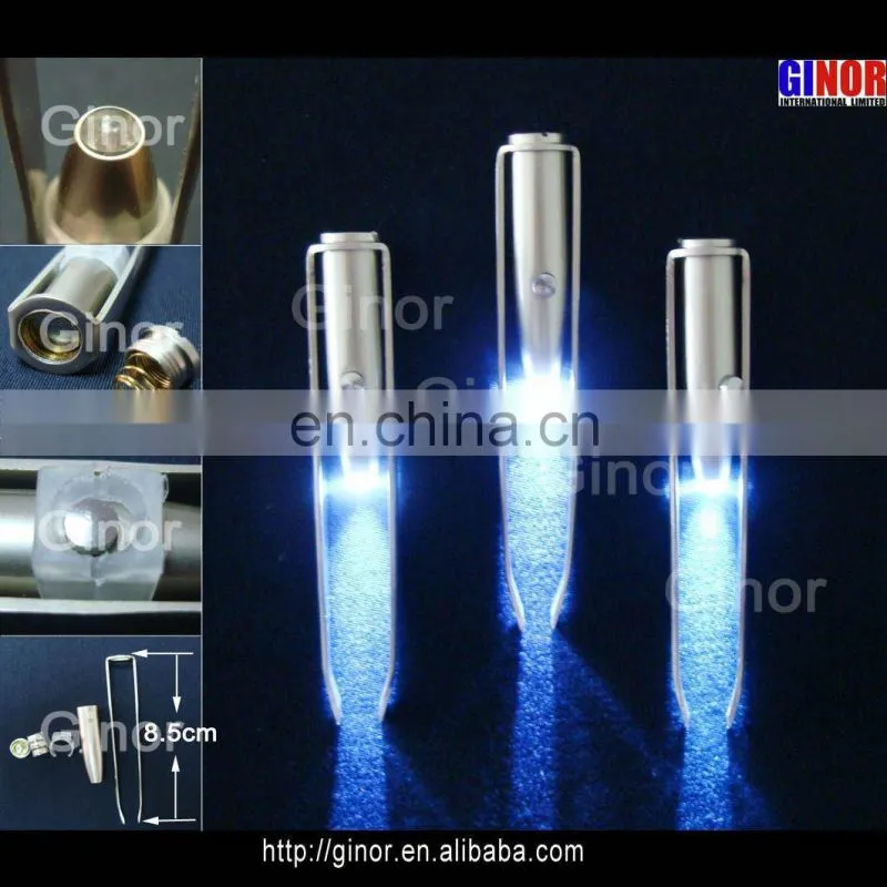 LED eyebrow tweezer with light