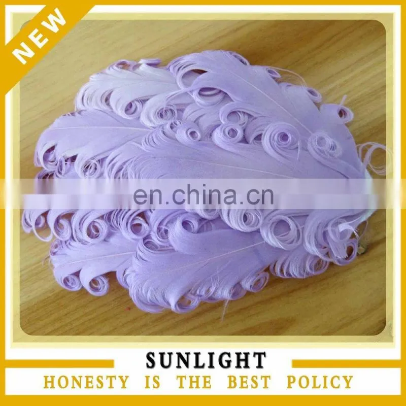 Bulk curly feather pads for baby headband accessories