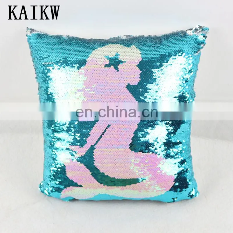 Custom new fashion headboard bed car sequin pillow plush cushion