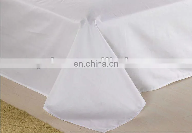 white color 100% cotton 40x40 180T plain wholesale flat sheets