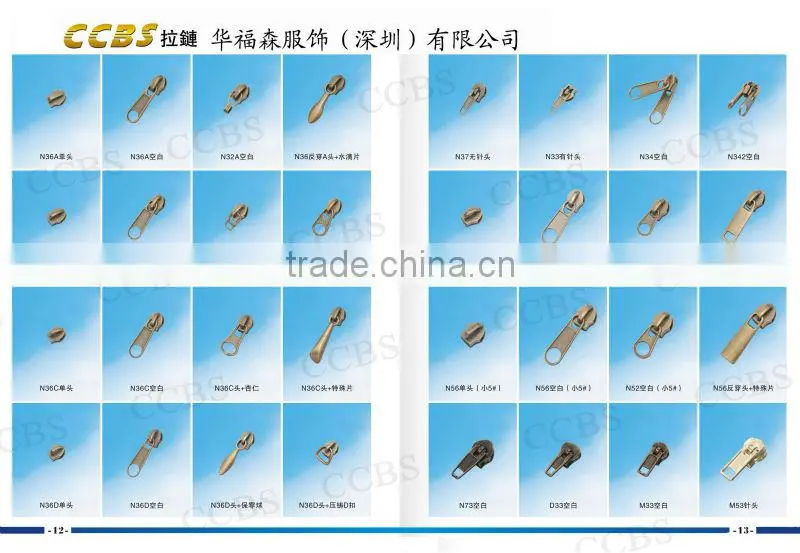 No.5 Metal Auto Lock Nickel Slider