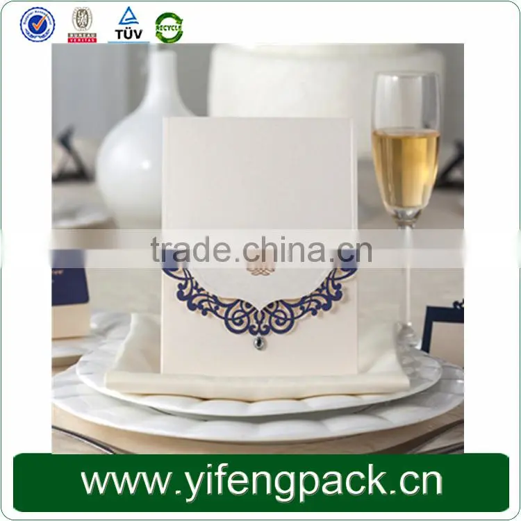 Fast delivery unique handmade chinese wedding invitation card