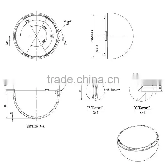 5W E27 A50 LED Heatsink