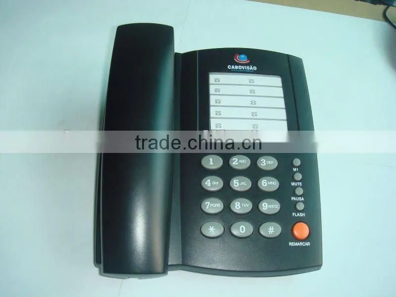 Fixed wall corded memory phone corded telephone