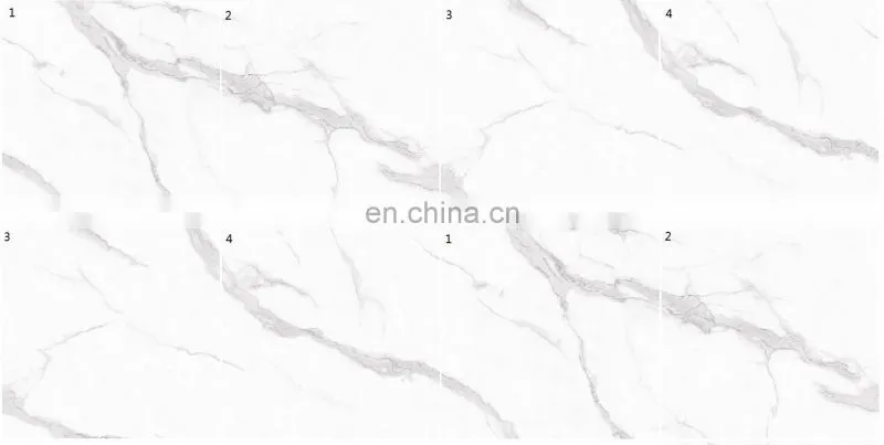 800X800mm carrara white marble polished porcelain marble tiles and kajaria tile list JM88384D