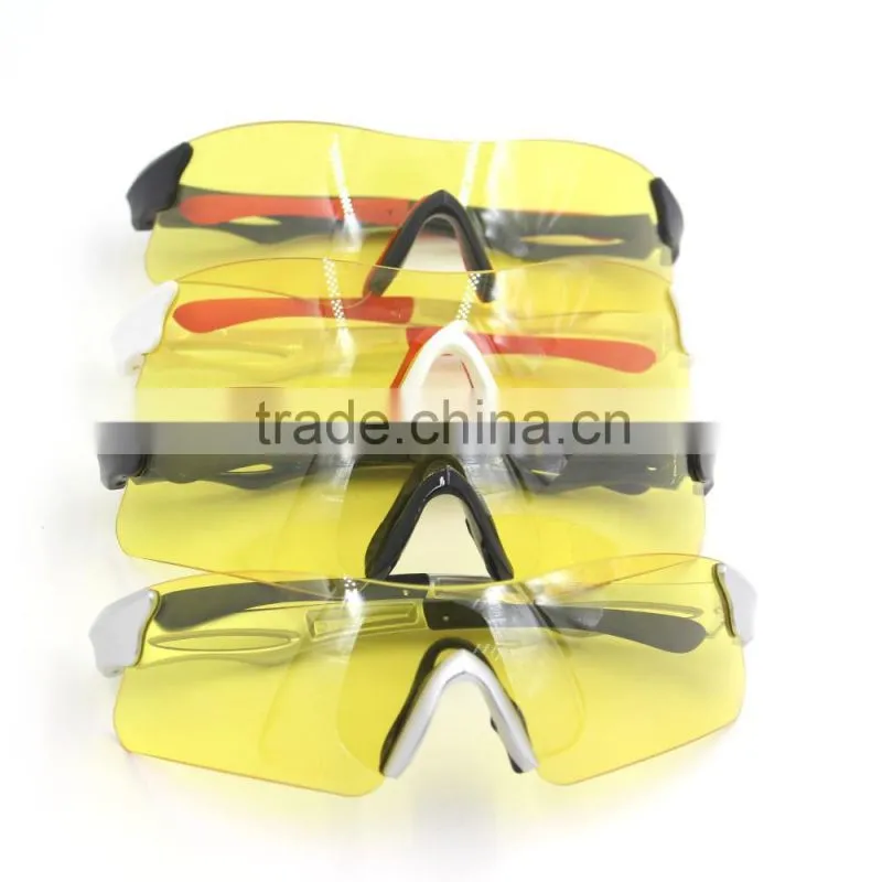 Interchangeable 5 lens full set UV400 sport protective sun glasses tennis eyewear with smaller case