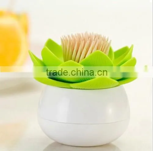 2014 new style lotus flower toothpick holder