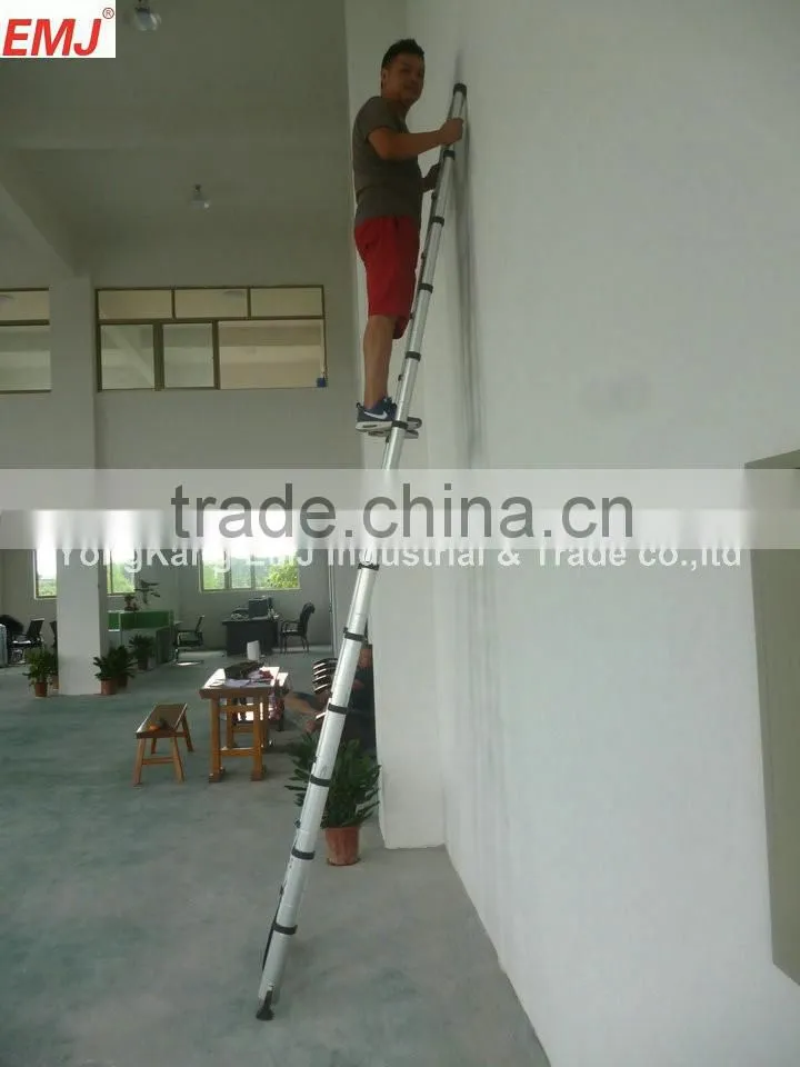 3.8m Single Telescopic ladder with EN131-6