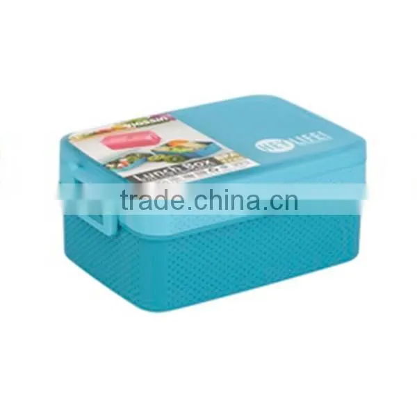 BPA free 2 Layer Thermal Plastic Bento Lunch Box