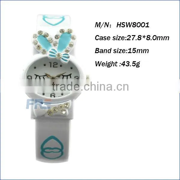 2013 silicone bracelet watch fashion kids bracelet watch