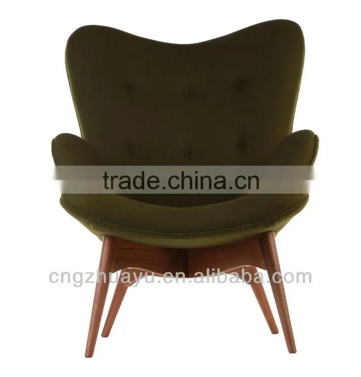 Grant Featherston chair with footstool in difference colors