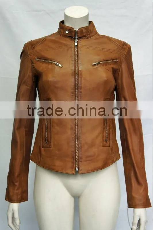 custom green slim fit original leather jacket