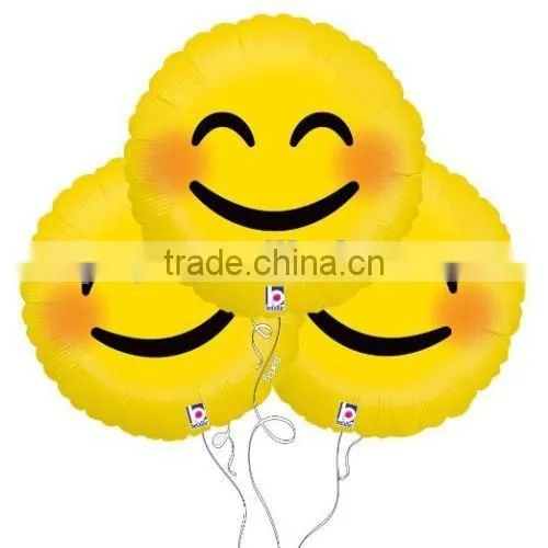 High quality emoji balloon, foil/aluminum balloon, helium foil letter balloon emoji balloon