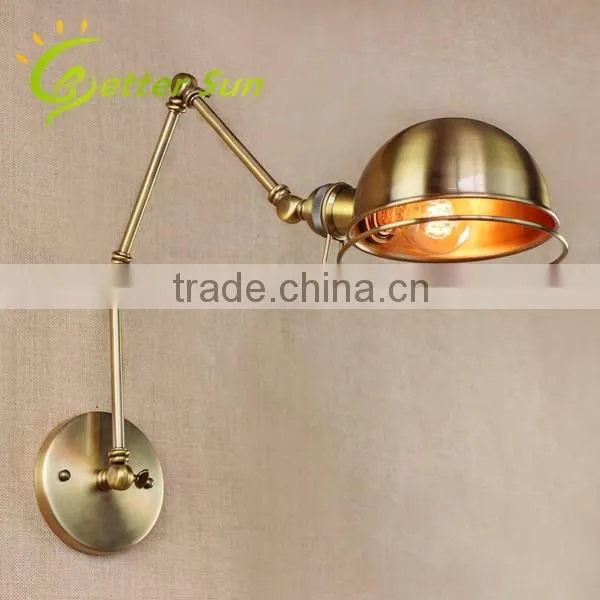 Fotis Industrial Loft Long Adjustable Swing Arm Wall Sconces