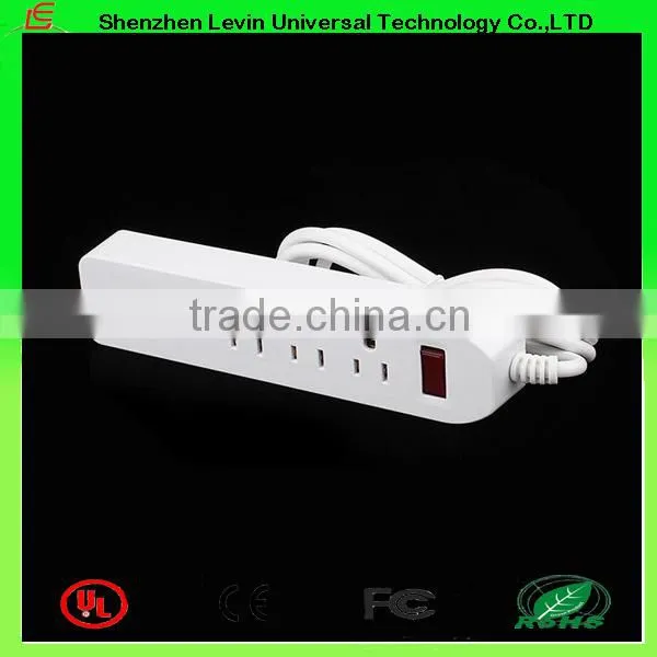 CE Cheap Extension Power Plug 6 Gang Multi USA Extension Socket USB