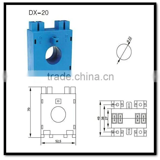 Busbar electronic current transformer