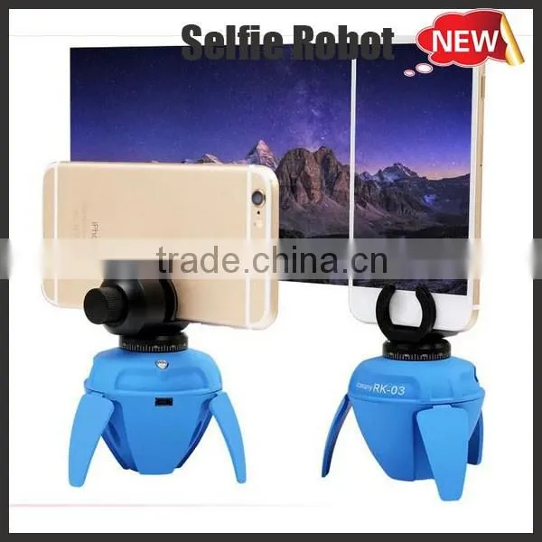 Hot Sale Self-Time take photo Selfie Robot with 360 degree,hands free selfie Robot for all mobile phone