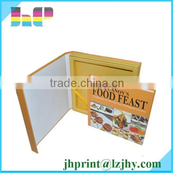 C1S and C2S art paper recipe hardcover book printing with sewing case bound
