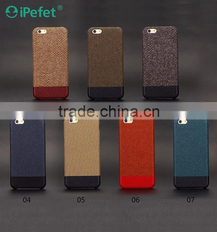 Leather back cover case mobile phone leather case for iPhone 6 case
