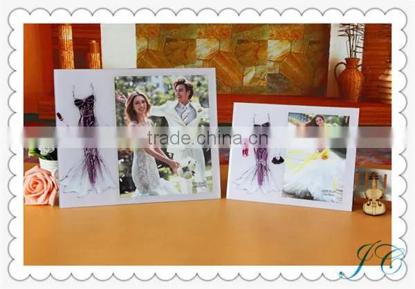Most Popular wedding Dress Plastic Photo Frame With High Quality