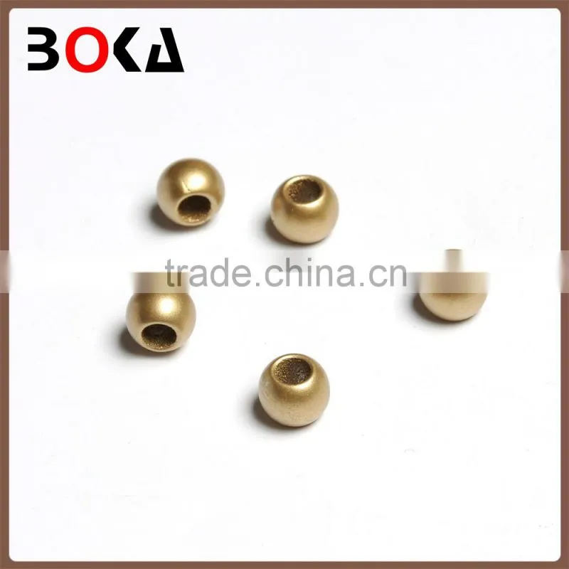 // latest design golden round with hole alloy beads // garment beads accessories //
