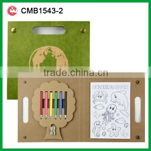 Eco custom portable creative wholesale kids novelty gifts drawing pencils set