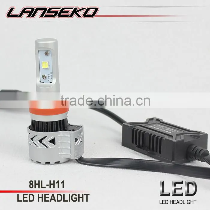 New arrival!! super bright led car light bulb H8 H9 H11 DC12V-24V led headlight kit