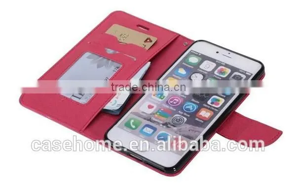Crossing Pattern PU Flip Leather Cover Case for iphone 6s