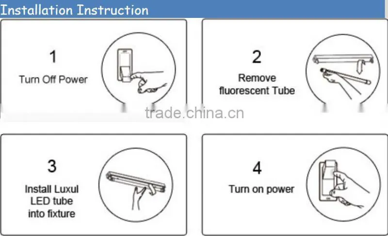 CE&ROHS Approved T8 28W 1.5m pcb board integrated led tube lamp