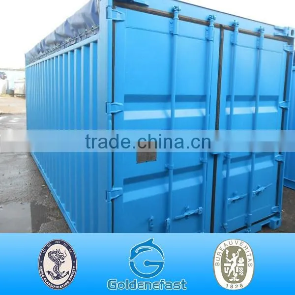 Sun and water resistant open top container tarpaulin