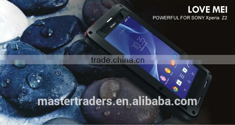 Original Love Mei Waterproof and shockproof Aluminum Case for Sony Z2 MT-2269