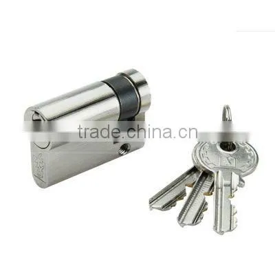 euro profile half brass cylinder metal cabinet door handle lock