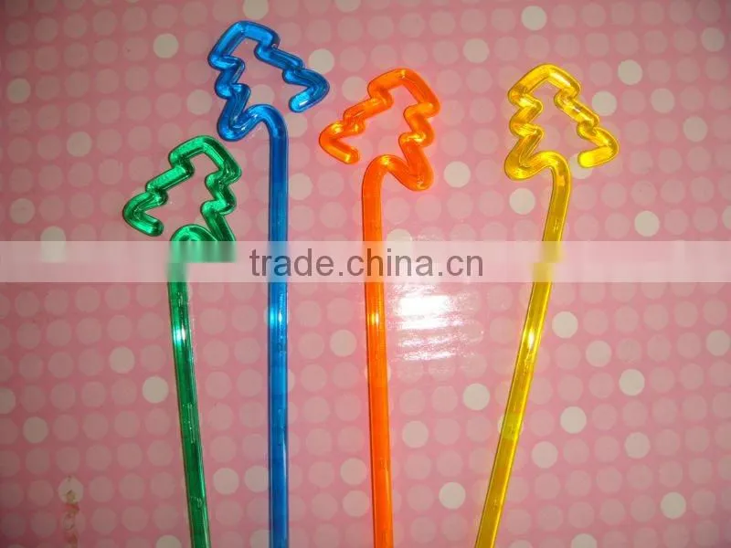 210mm plastic bamboo decoration swizzle cocktail drinking sticks