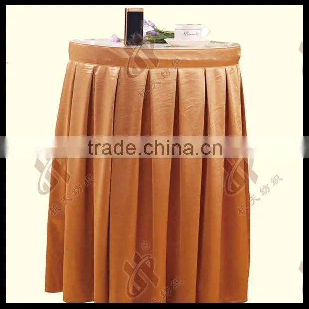 new arrival hotel ruffled table skirt for wedding