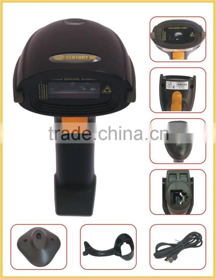 BS-B3 Low Cost Auto Sense Function Metal Bracket High Speed 200 scan/ sec Handheld 1D Laser Barcode Scanner