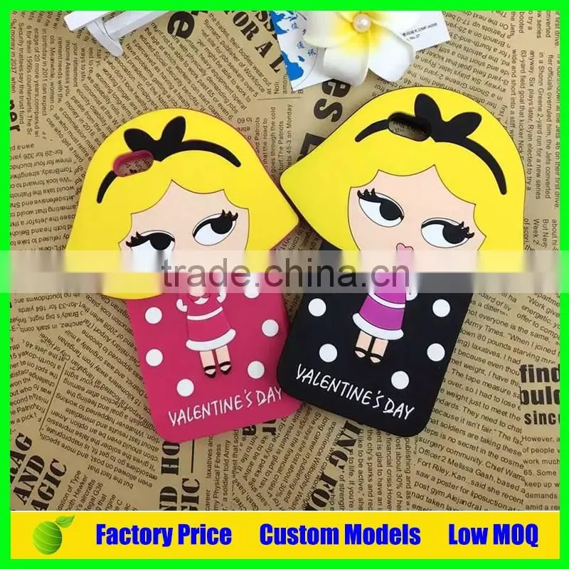 Korea Girl and Boy silicone mobile phone case cover Iph 6plus case cover