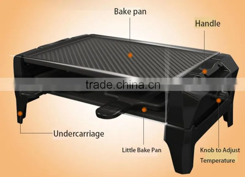 DKL-30A 2016 new design electric bbq grill pan