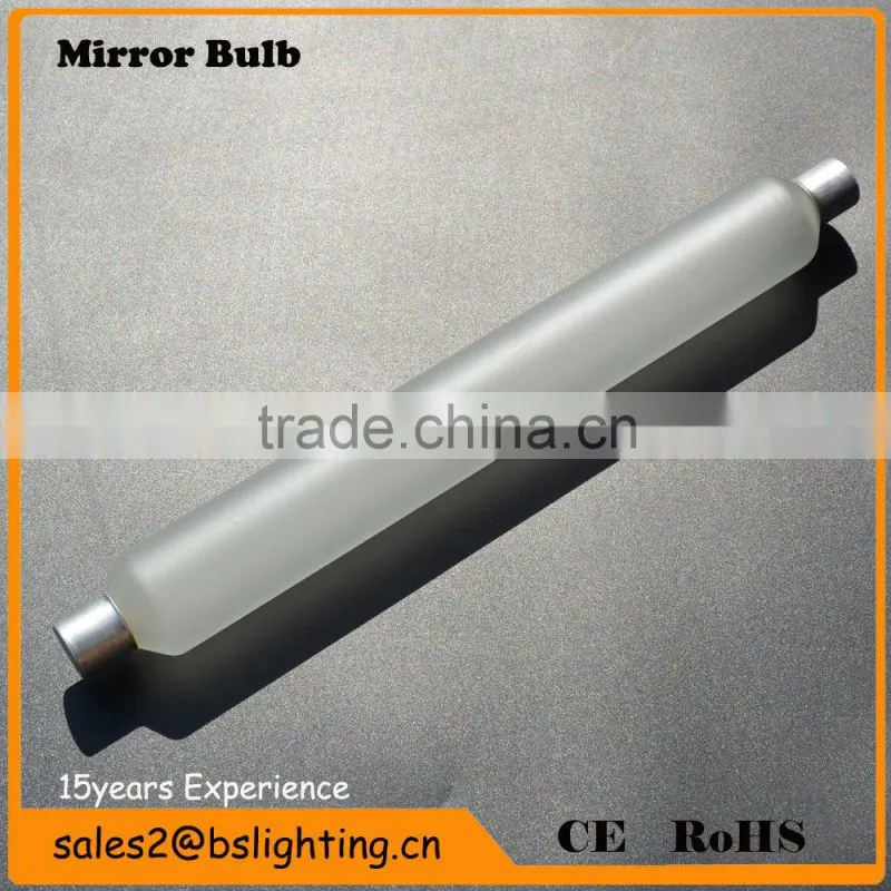 s14s 35w 2700k 200lm 30*300mm glass tube bathroom filament mirror light/vanity mirror led light